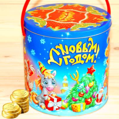 Недорогой детский новогодний подарок 1000 грамм в Красково