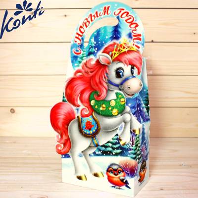 Сладкий новогодний подарок от Конти в картонной упаковке в Красково
